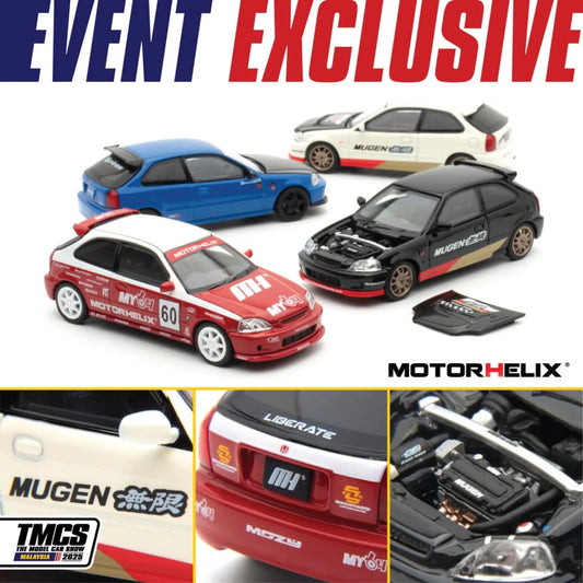 1/64 Motorhelix Honda Civic EK9 (TMCS Malaysia 2025 Exclusive)