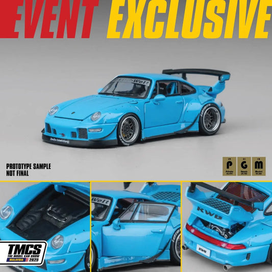 1/64 PGM RWB 993 Warren's RWB L.A. #1 (Blue) (TMCS Malaysia 2025 Exclusive)
