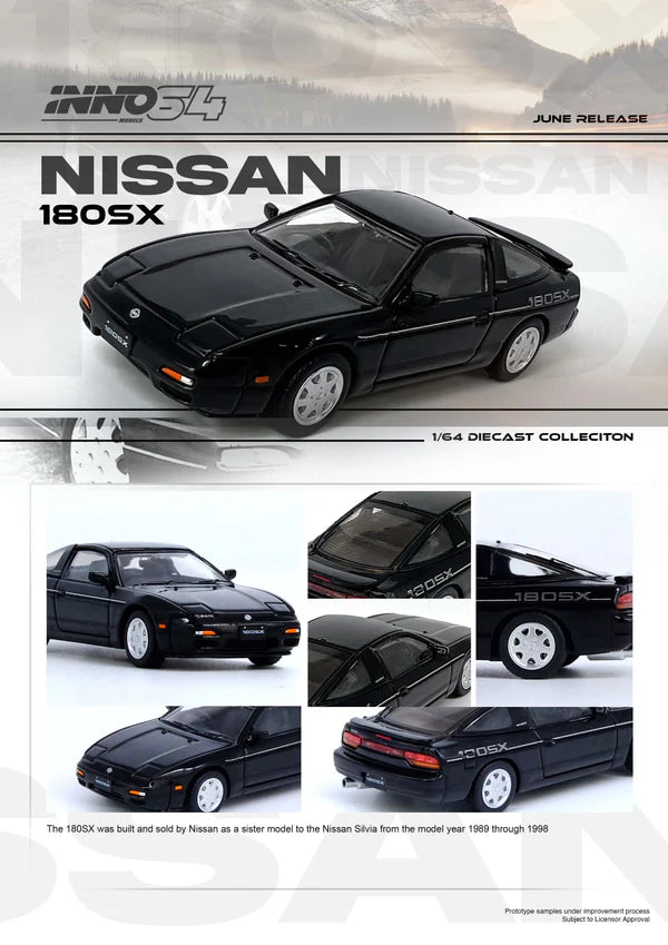 1/64 Inno64 Nissan 180SX (Black)