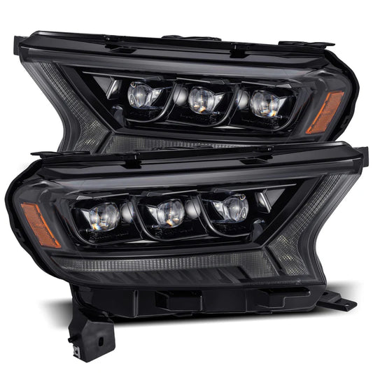 Alpharex 19-23 Ford Ranger NOVA-Series LED Projector Headlights Alpha-Black