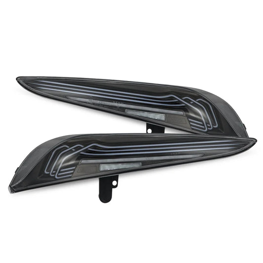 Alpharex 20-25 Toyota Supra CSL Laser Style LUXX-Series LED Tail Lights Black