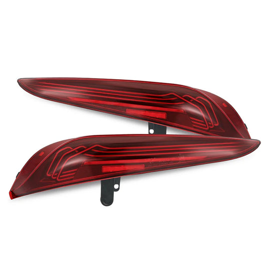 Alpharex 20-25 Toyota Supra CSL Laser Style LUXX-Series LED Tail Lights Vivid Red
