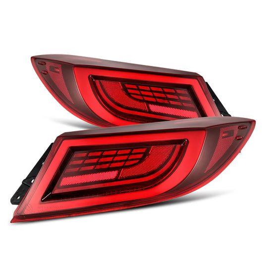 Alpharex 21-25 Toyota GR86/Subaru BRZ LUXX-Series LED Tail Lights Vivid Red