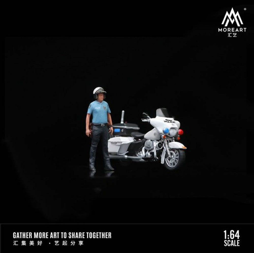 1/64 MoreArt America Police Motorcycles (White)