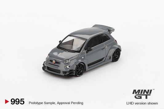 1/64 MiniGT Abarth 595 LB-WORKS x Abas Works (Grey) (MGT00995)