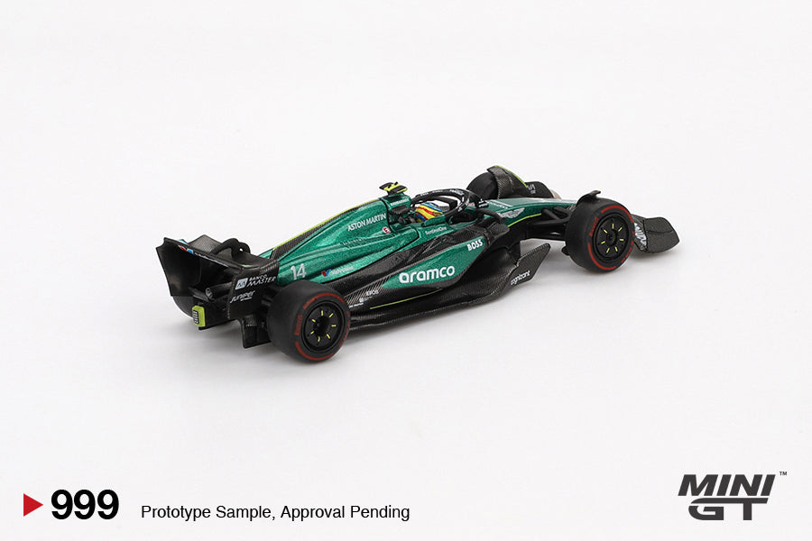 1/64 MiniGT Aston Martin AMR24 #14 Fernando Alonso (2024 F1 2024 Bahrain GP) (MGT00999)
