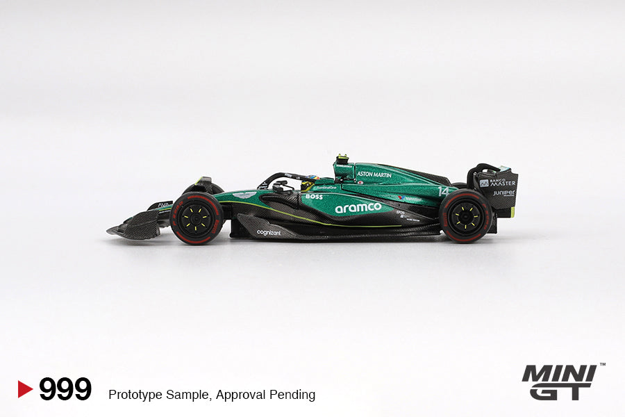 1/64 MiniGT Aston Martin AMR24 #14 Fernando Alonso (2024 F1 2024 Bahrain GP) (MGT00999)