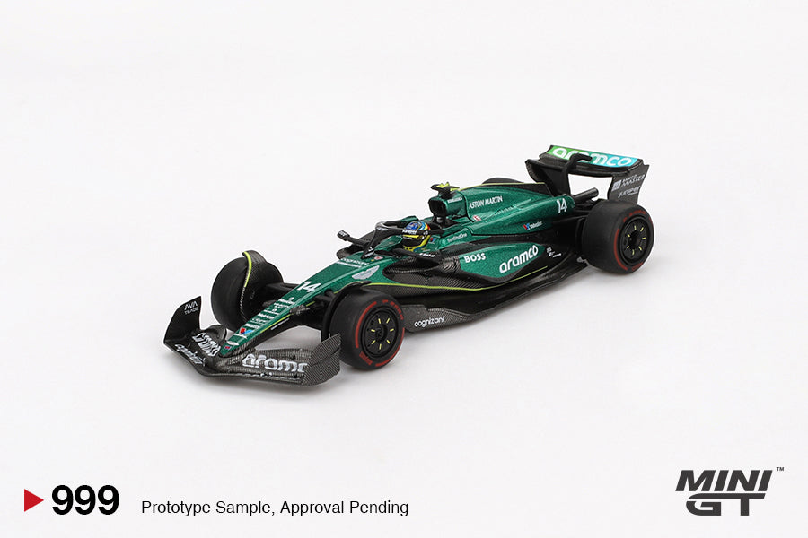 1/64 MiniGT Aston Martin AMR24 #14 Fernando Alonso (2024 F1 2024 Bahrain GP) (MGT00999)