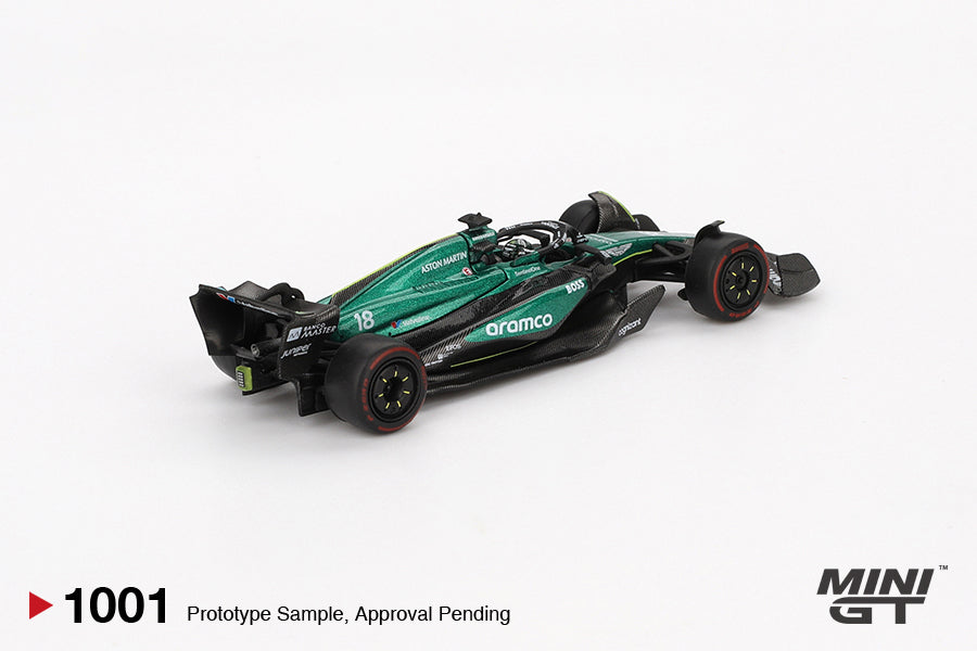 1/64 MiniGT Aston Martin AMR24 #18 Lance Stroll (2024 F1 2024 Bahrain GP) (MGT01001)
