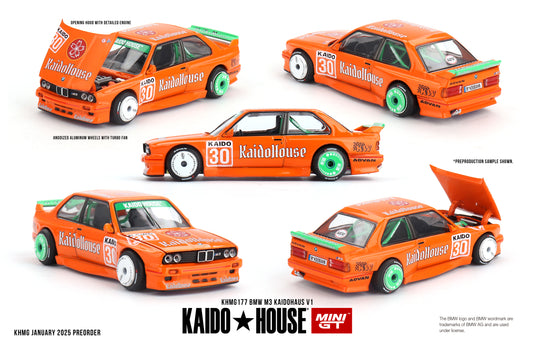 1/64 MiniGT x Kaido House BMW M3 KaidoHaus V1 (KHMG177) (Chance of Chase Car)
