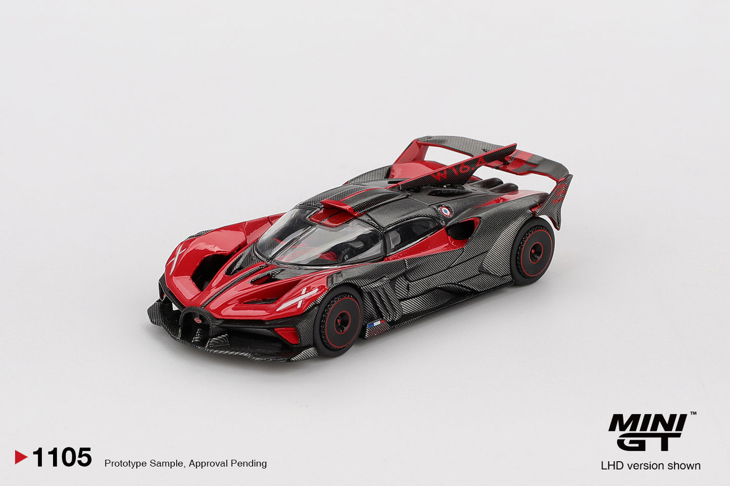 1/64 MiniGT Bugatti Bolide (Red) (MGT01105)
