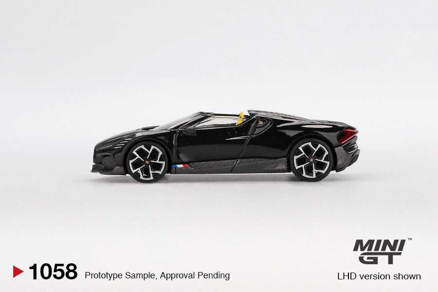 1/64 MiniGT Bugatti W16 (Mistral Black) (MGT01058)