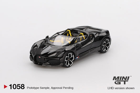 1/64 MiniGT Bugatti W16 (Mistral Black) (MGT01058)