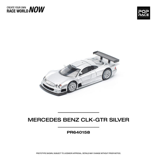 1/64 Pop Race CLK-GTR (Silver) (PR64-158)
