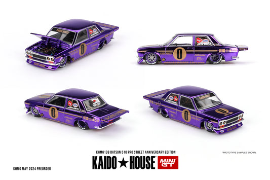 1/64 MiniGT x Kaido House Datsun 510 Pro Street Anniversary Edition (KHMG 138)