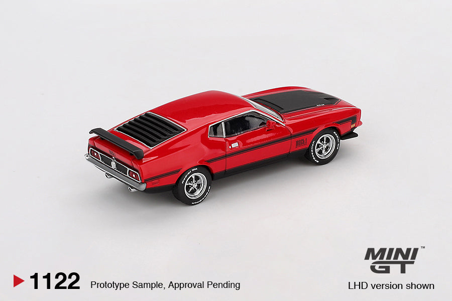 1/64 MiniGT Ford Mustang Mach1 1971 (Race Red) (MGT01122)