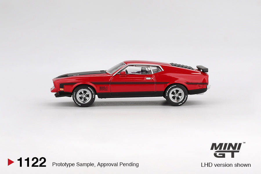 1/64 MiniGT Ford Mustang Mach1 1971 (Race Red) (MGT01122)
