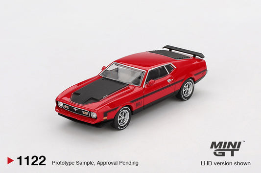 1/64 MiniGT Ford Mustang Mach1 1971 (Race Red) (MGT01122)
