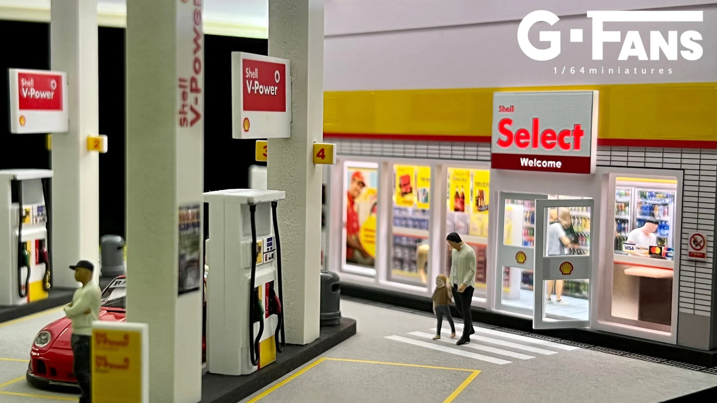 G-Fans Shell Gas Station Diorama – JDM Junction BN