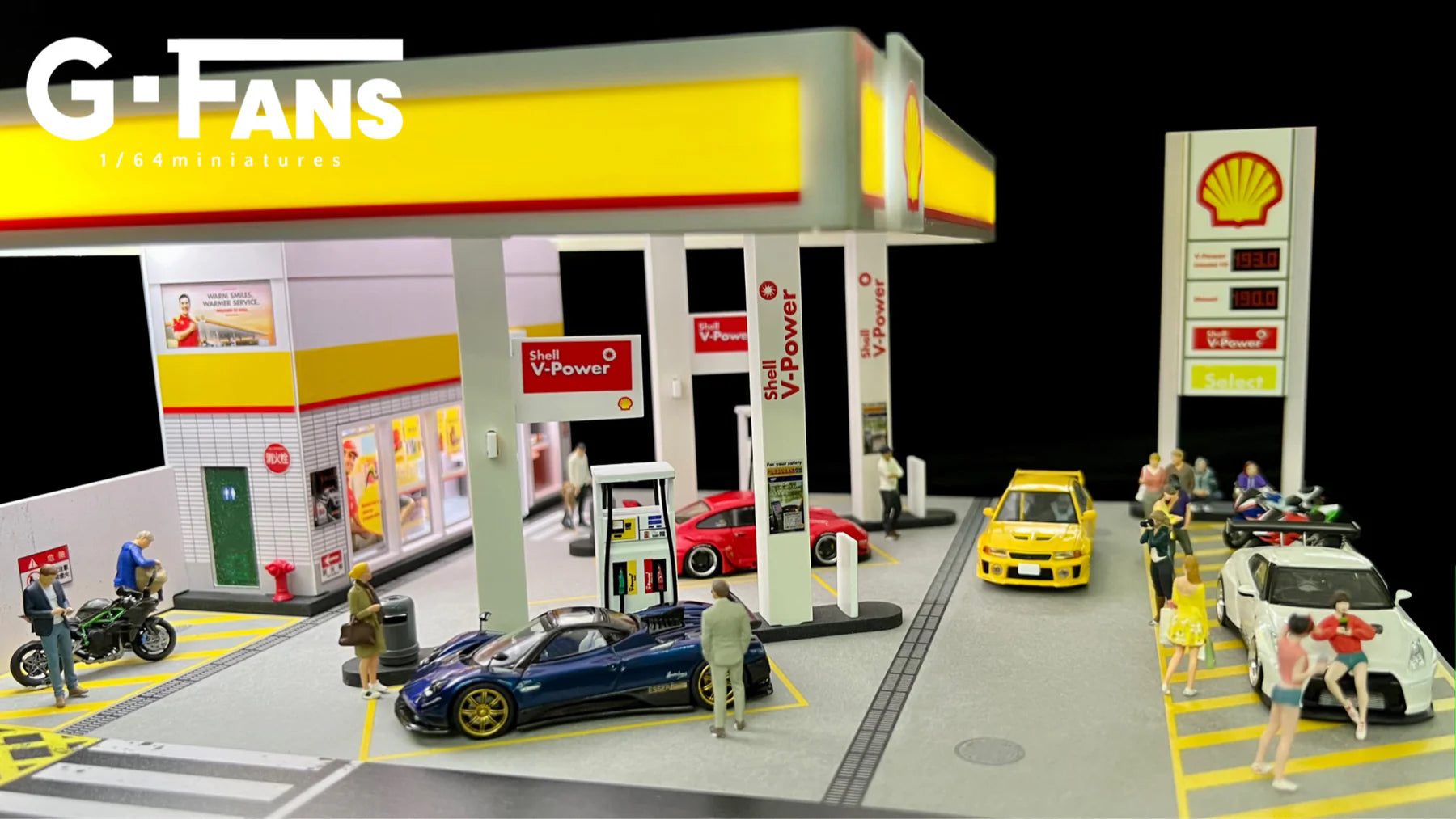 G-Fans Shell Gas Station Diorama – JDM Junction BN