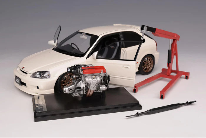 1/18 Motorhelix Honda Civic Type-R (EK9) MUGEN in Championship White
