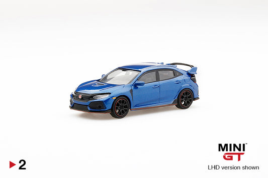 1/64 MiniGT Honda Civic Type R (FK8) Aegean Blue Metallic (MGT00002)