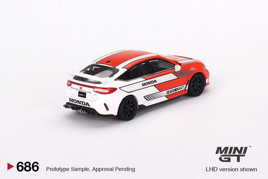 1/64 MiniGT Honda Civic TYPE R 2023 Pace Car Red (MGT00686)