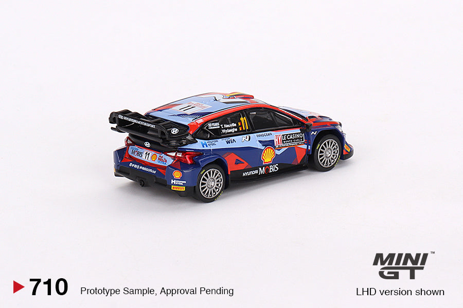 1/64 MiniGT Hyundai i20 N Rally1 Hybrid #11 (2023 Rally Monte Carlo 3rd Place) (MGT00710)