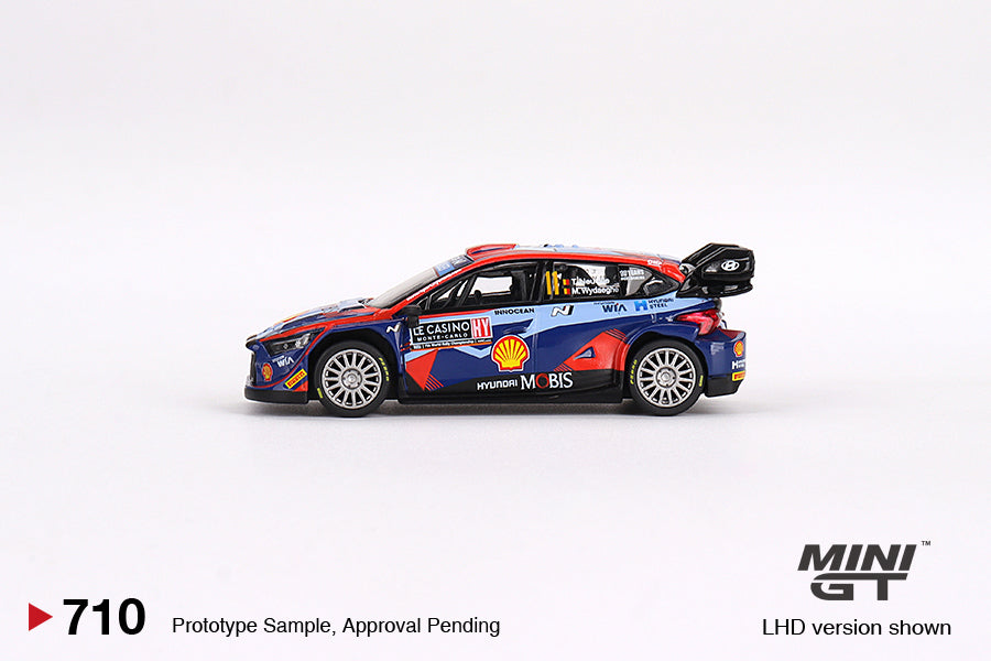 1/64 MiniGT Hyundai i20 N Rally1 Hybrid #11 (2023 Rally Monte Carlo 3rd Place) (MGT00710)