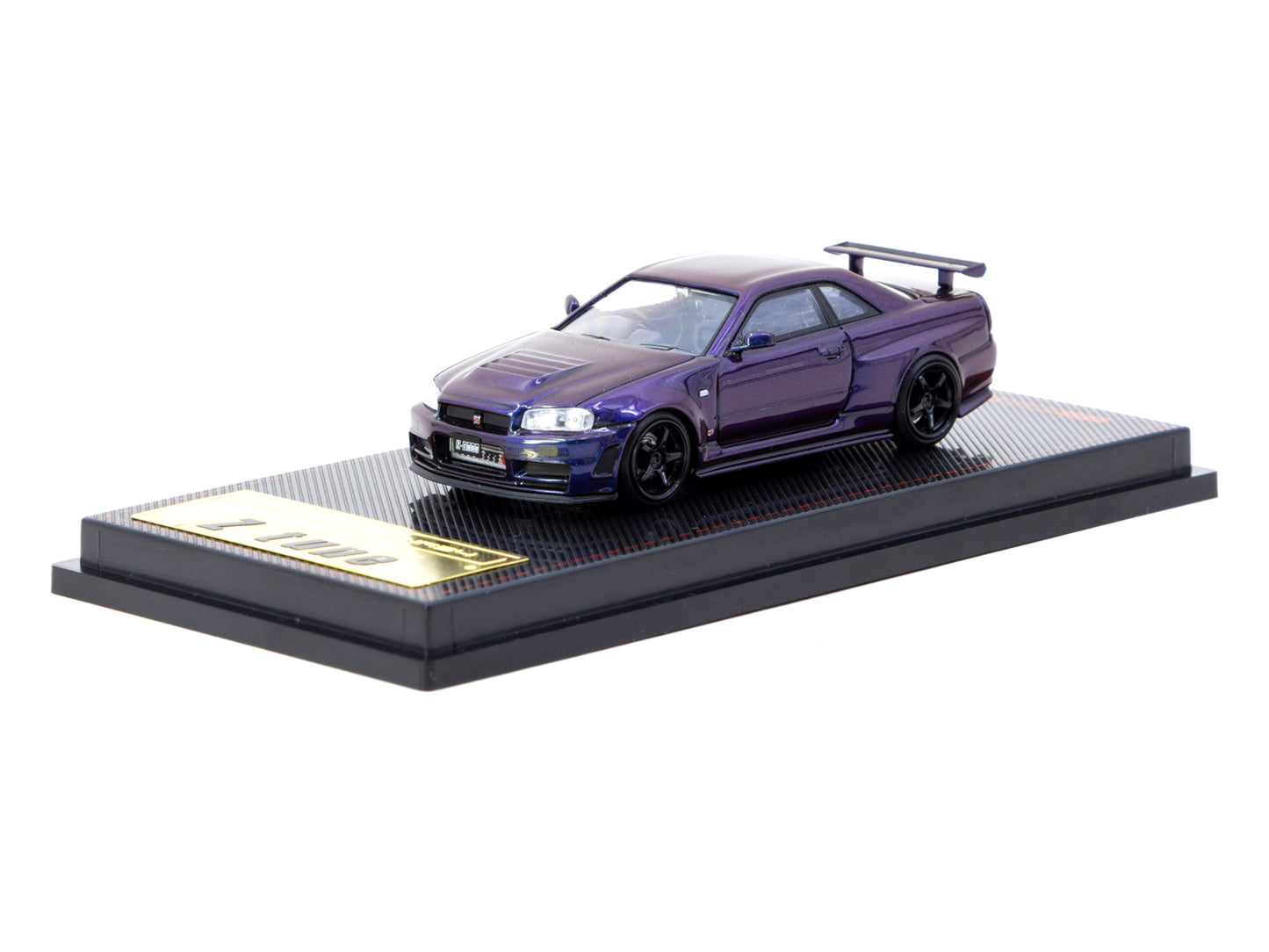 1/64 Tarmac Works x Ignition Model Nismo R34 GT-R Z-Tune (Metallic Purple)