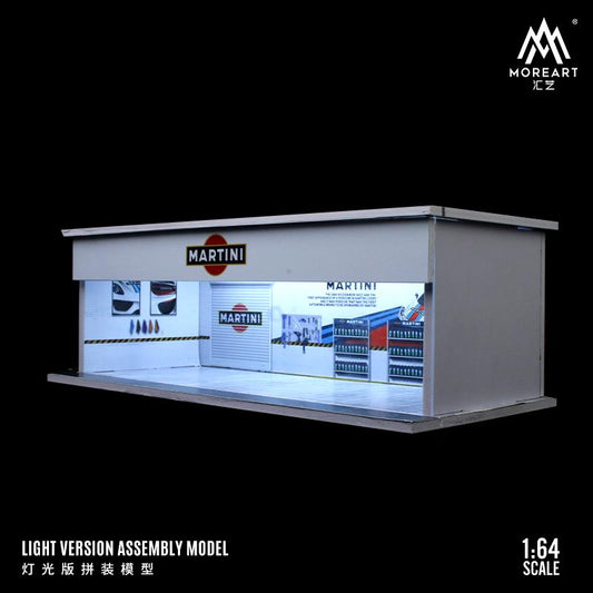 MoreArt Maintenance Workshop Scene Diorama with LED Lighting (Martini)