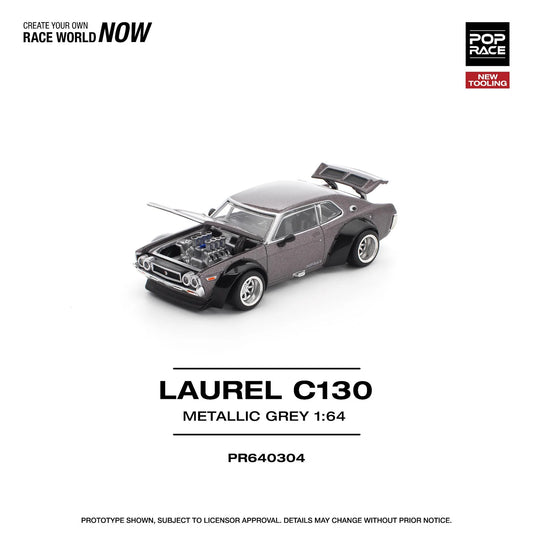 1/64 Pop Race Laurel C130 (Metallic Grey) (PR64-304)
