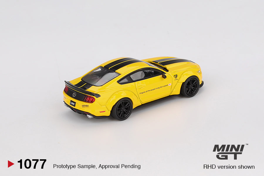 1/64 MiniGT LB-WORKS Ford Mustang (Triple Yellow) (MGT01077)