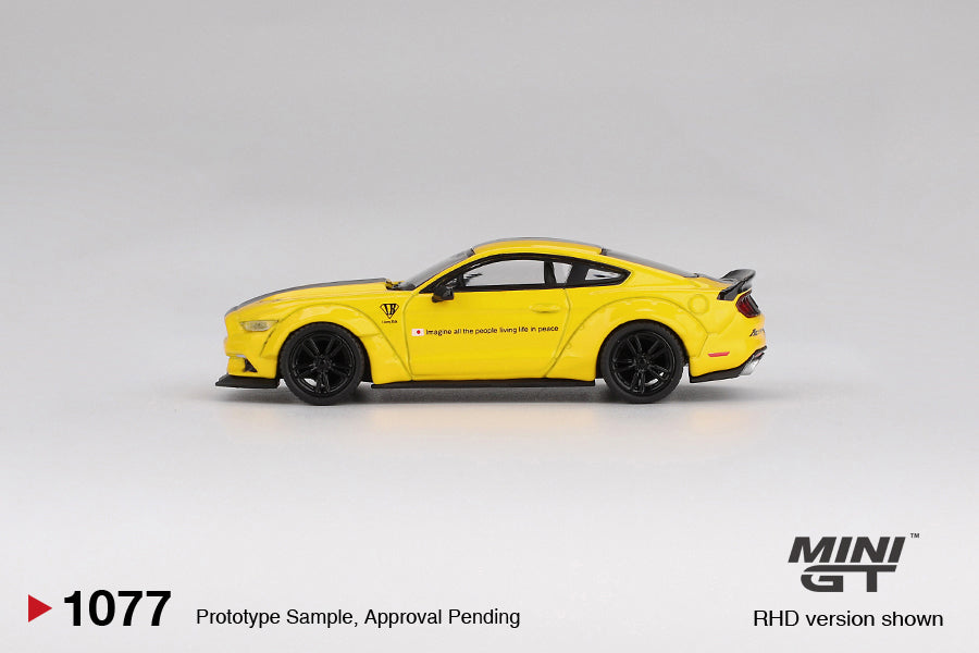 1/64 MiniGT LB-WORKS Ford Mustang (Triple Yellow) (MGT01077)