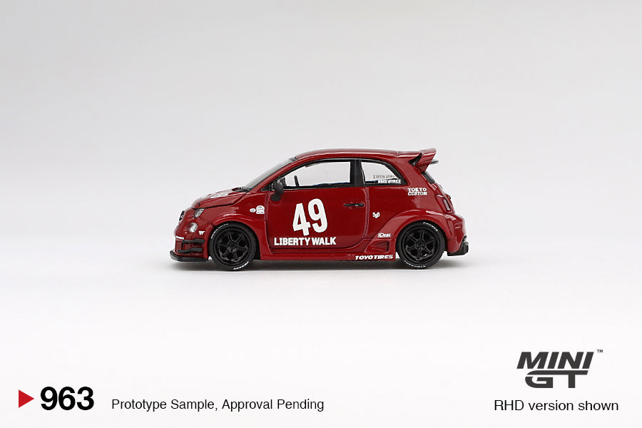 1/64 MiniGT LB-WORKS x Abas Works ABARTH 595 (Red) (MGT00963)