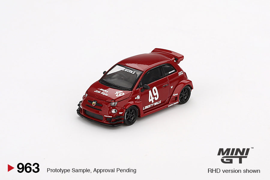 1/64 MiniGT LB-WORKS x Abas Works ABARTH 595 (Red) (MGT00963)