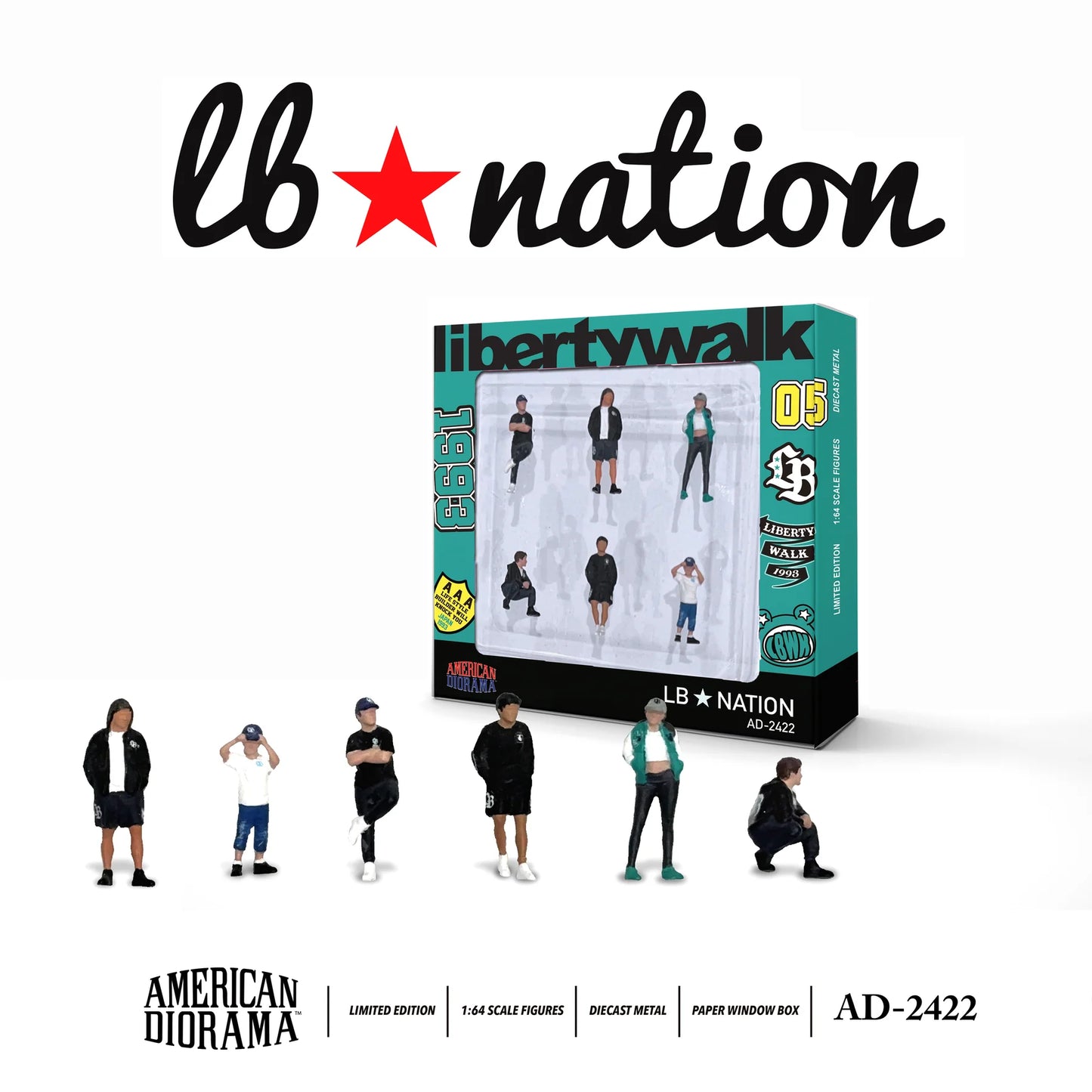 1/64 American Diorama Figurine Set LB Nation (AD-2422)