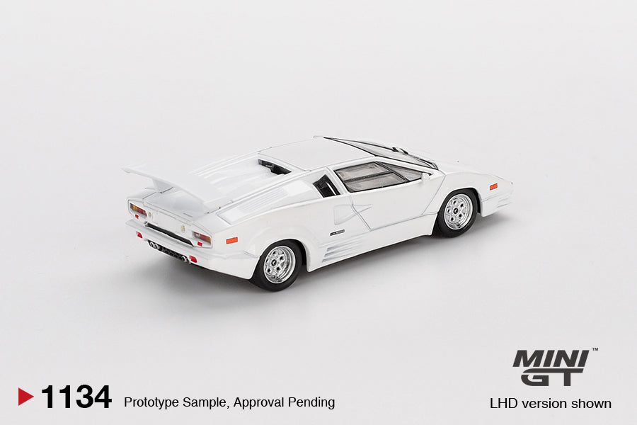 1/64 MiniGT Lamborghini Countach 25th Anniversary (White) (MGT01134)