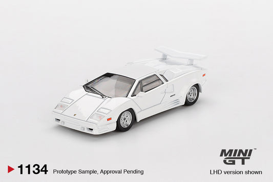 1/64 MiniGT Lamborghini Countach 25th Anniversary (White) (MGT01134)