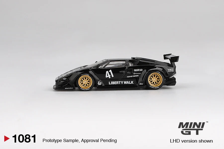 1/64 MiniGT Lamborghini Countach LB-WORKS (Black) (MGT01081)