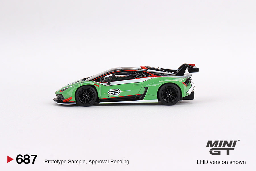 1/64 MiniGT Lamborghini Huracán GT3 EVO2 (Presentation) (MGT00687)