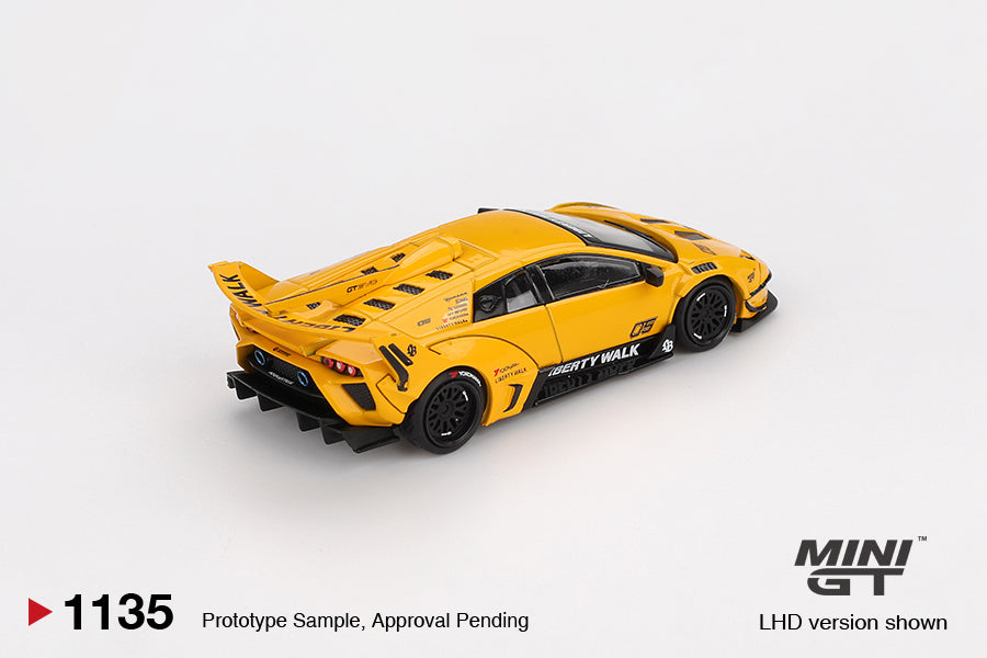 1/64 MiniGT Lamborghini LB-Silhouette WORKS MURCIELAGO GT Evo (Yellow) (MGT01135)