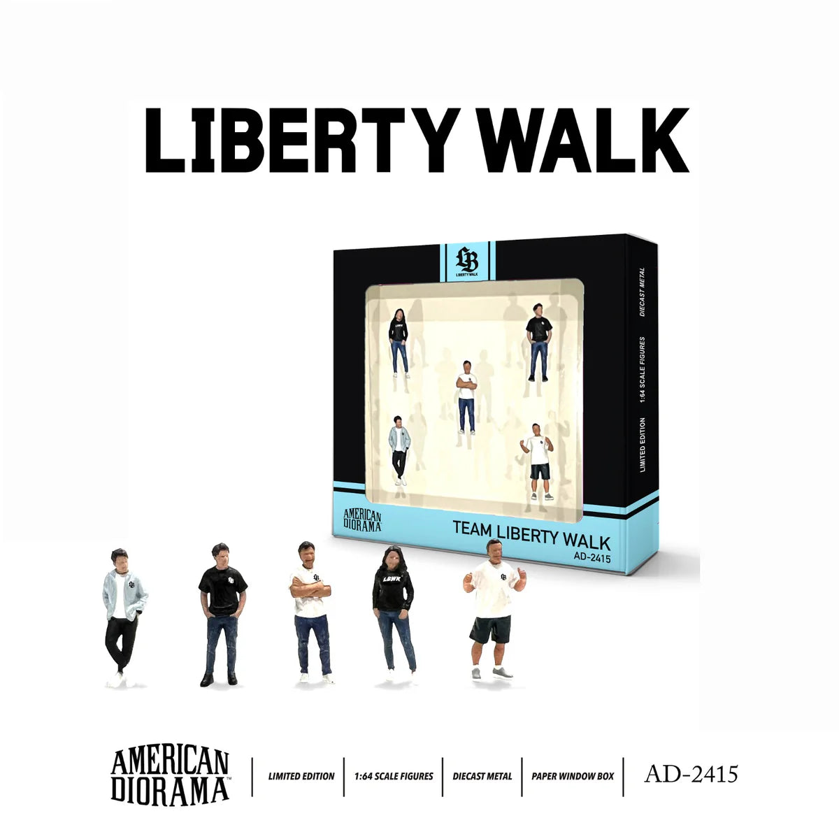 1/64 American Diorama Figurine Set Team Liberty Walk (AD-2415)