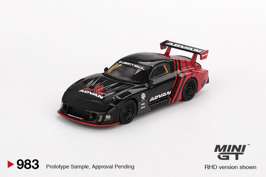 1/64 MiniGT Mazda RX-7 LB-Super Silhouette (Advan) (MGT00983)