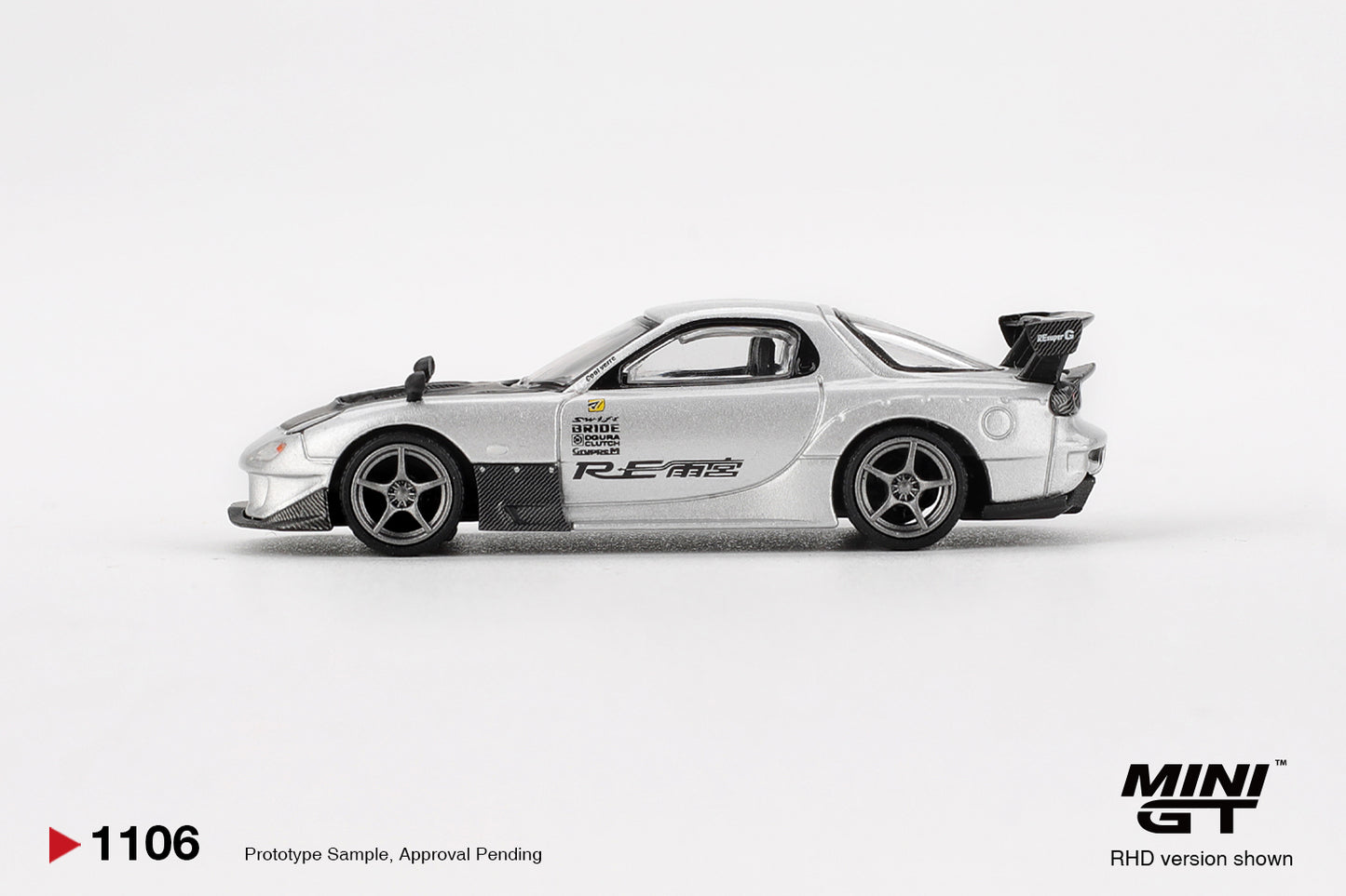 1/64 MiniGT Mazda RX-7 RE-Amemiya (Silver Metallic) (MGT01106)