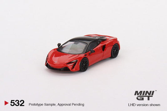 1/64 MiniGT McLaren Artura Vermillion Red LHD (MGT00532)