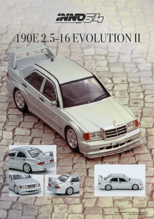 1/64 Inno64 Mercedes Benz 190E (Silver)