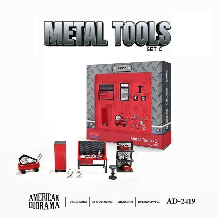 1/64 American Diorama Figurine Set Metal Tools (AD-2419)
