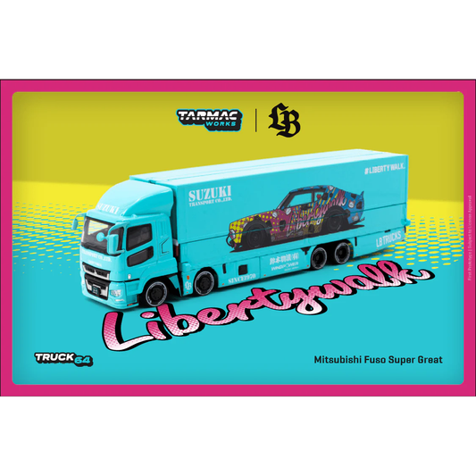 1/64 Tarmac Works x LB Mitsubishi Fuso Super Great