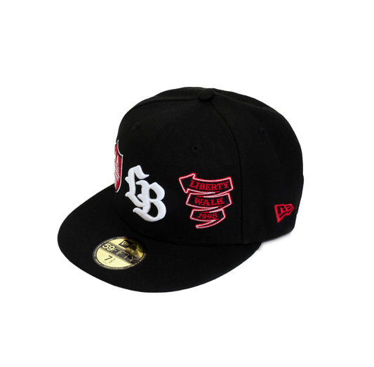 Liberty Walk x New Era 59FIFTY LB Cap (Black/Red)